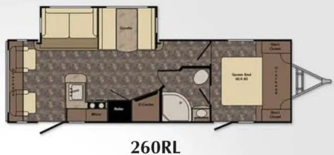 CrossRoads Sunset Trail Super Lite 260RL floor plan