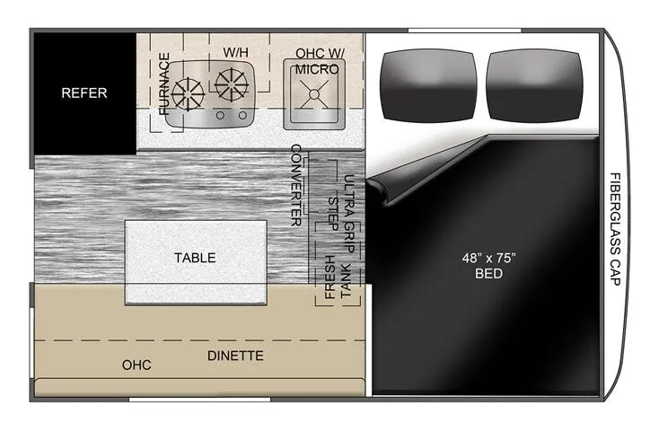 Travel Lite Atom 400 floor plan