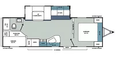 2015 Coachmen Catalina 273DBS - Floor plan