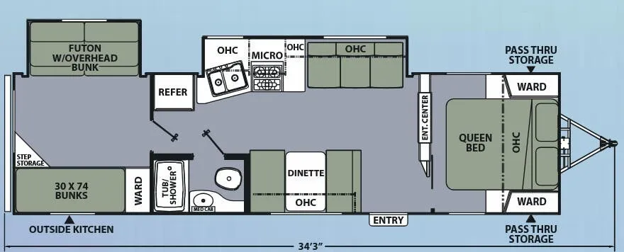 Coachmen Apex Ultra-Lite 300BHS floor plan