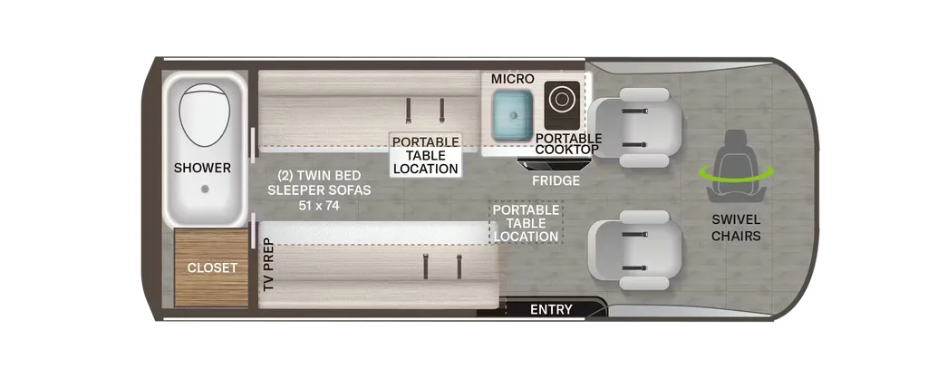 2026 Thor Motor Coach Palladium 1930 floor plan