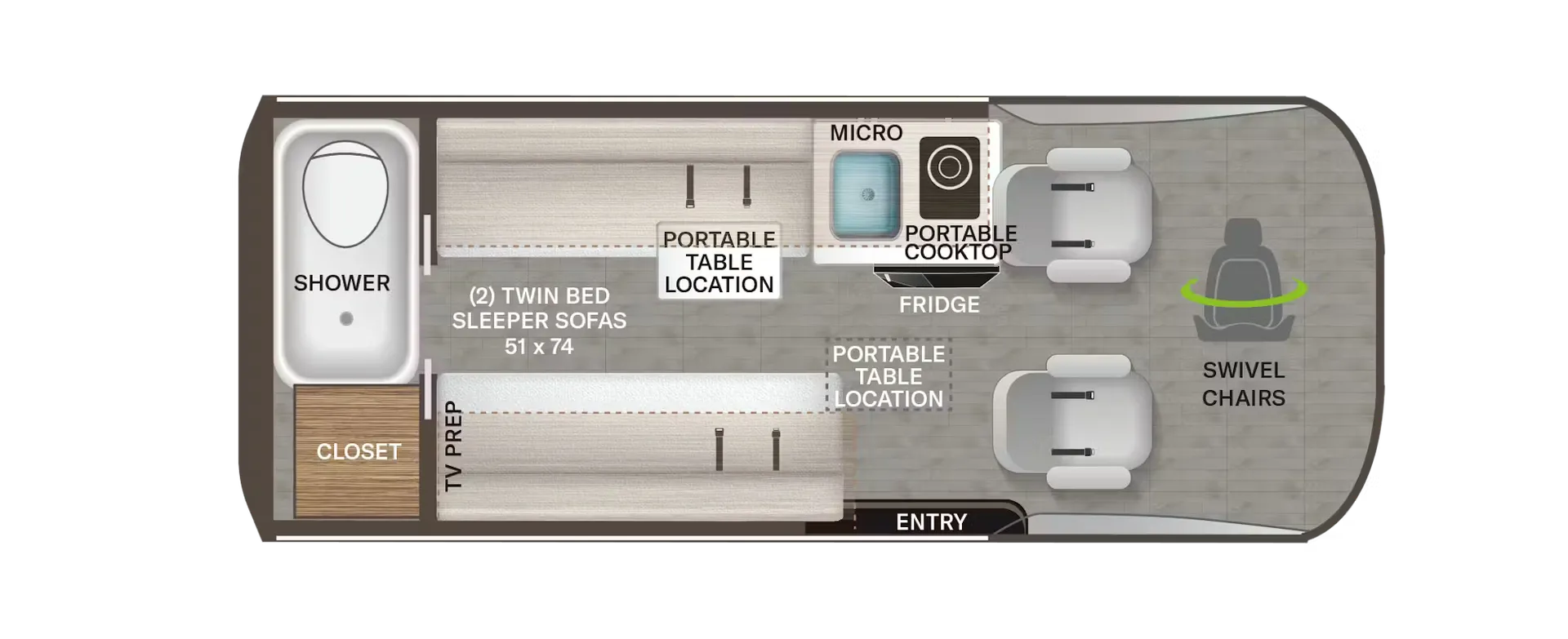 2026 Thor Motor Coach Palladium 1930 - Floor plan