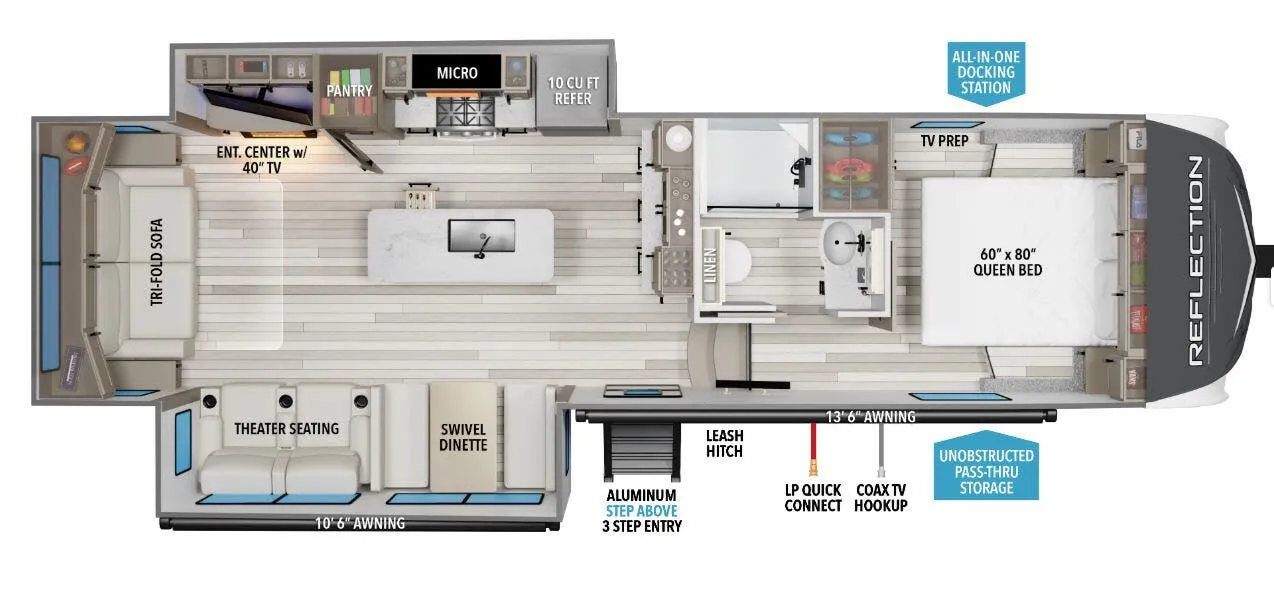 Grand Design Reflection 150 Series 150 SERIES 295RL floor plan