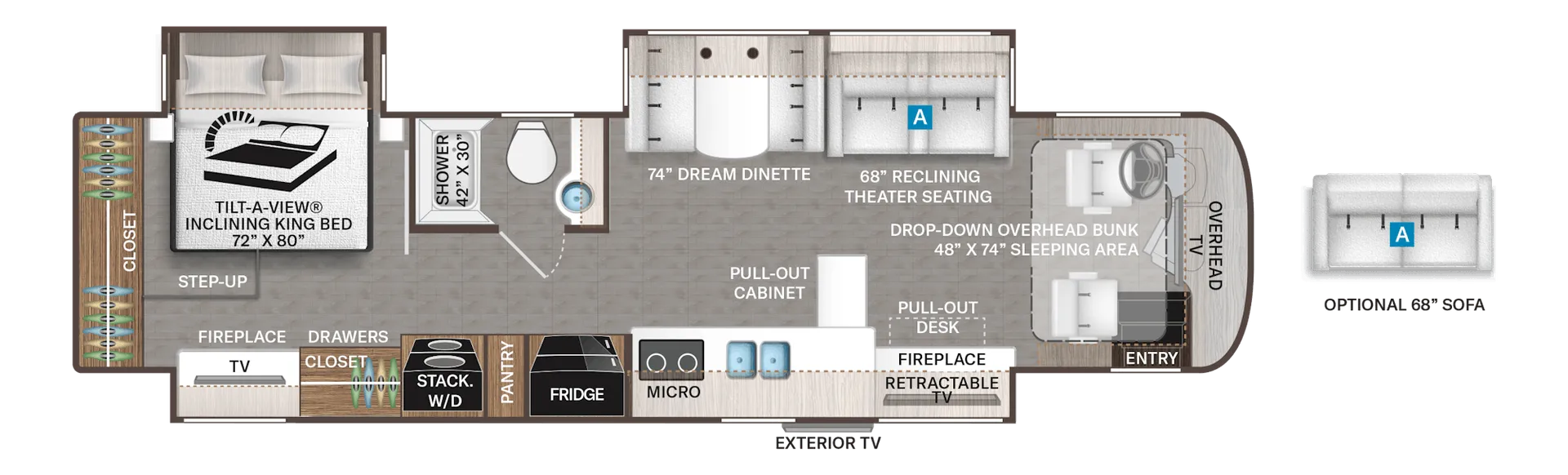 2026 Thor Motor Coach Aria 3702 - Floor plan