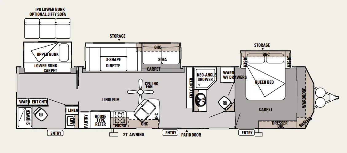 Forest River Wildwood DLX 426-2B floor plan