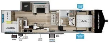 Grand Design Reflection 150 Series 298BH floor plan