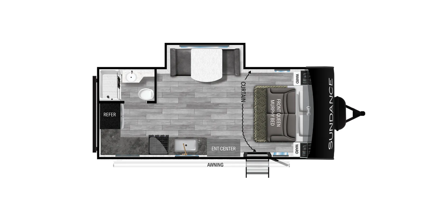Heartland Sundance 181MB floor plan