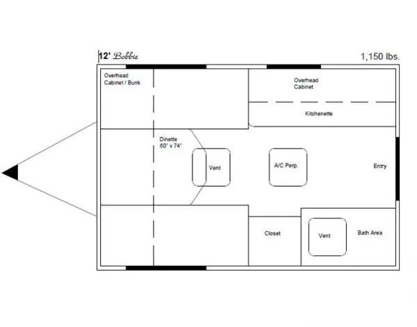 Taylor Coach Bobbie BASE floor plan