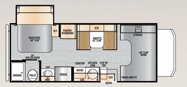East to West Entrada 2200S floor plan