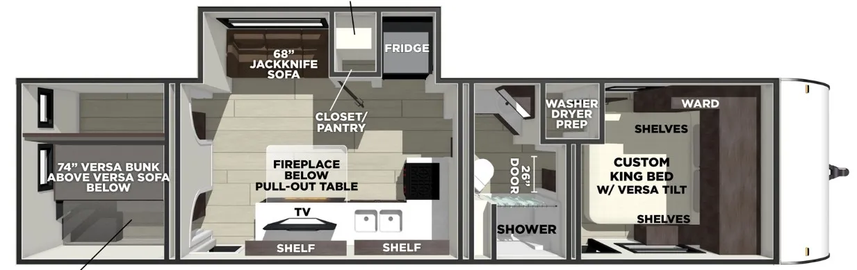 2026 Forest River Wildwood 300ICE - Floor plan