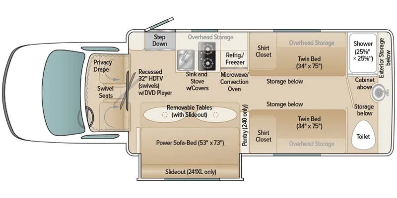Coach House Platinum II 241XL ST floor plan