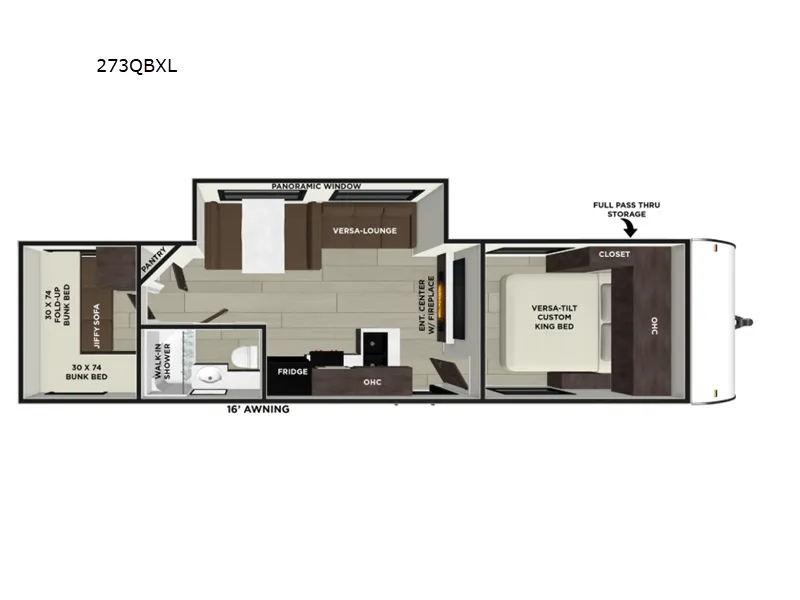 2026 Forest River Salem Cruise Lite 273QBXL floor plan