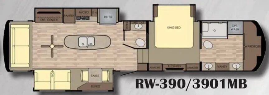 CrossRoads Redwood 3901MB floor plan
