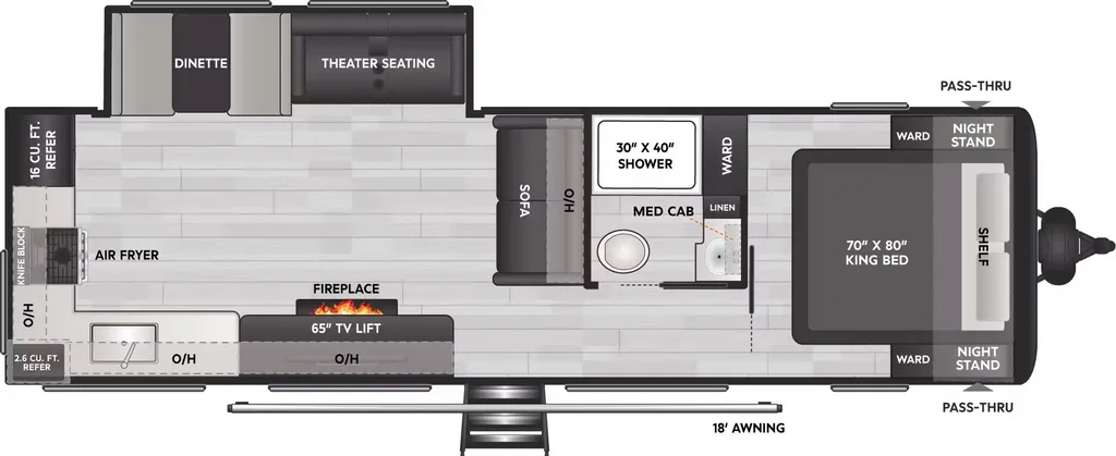 2026 Keystone Coleman Lantern 29RKS floor plan