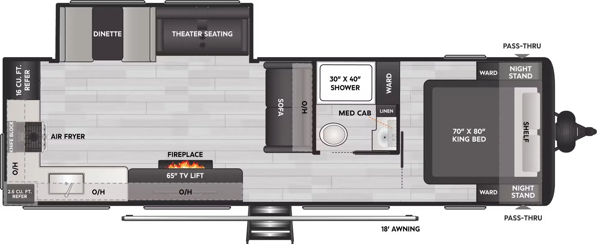 Keystone Coleman Lantern 29RKS floor plan