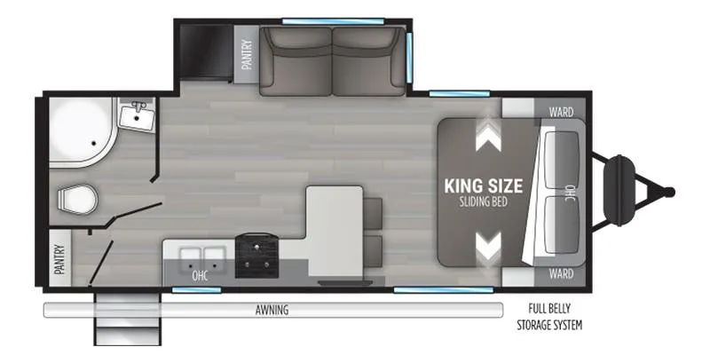 2022 Cruiser RV MPG MPG 2100RB floor plan