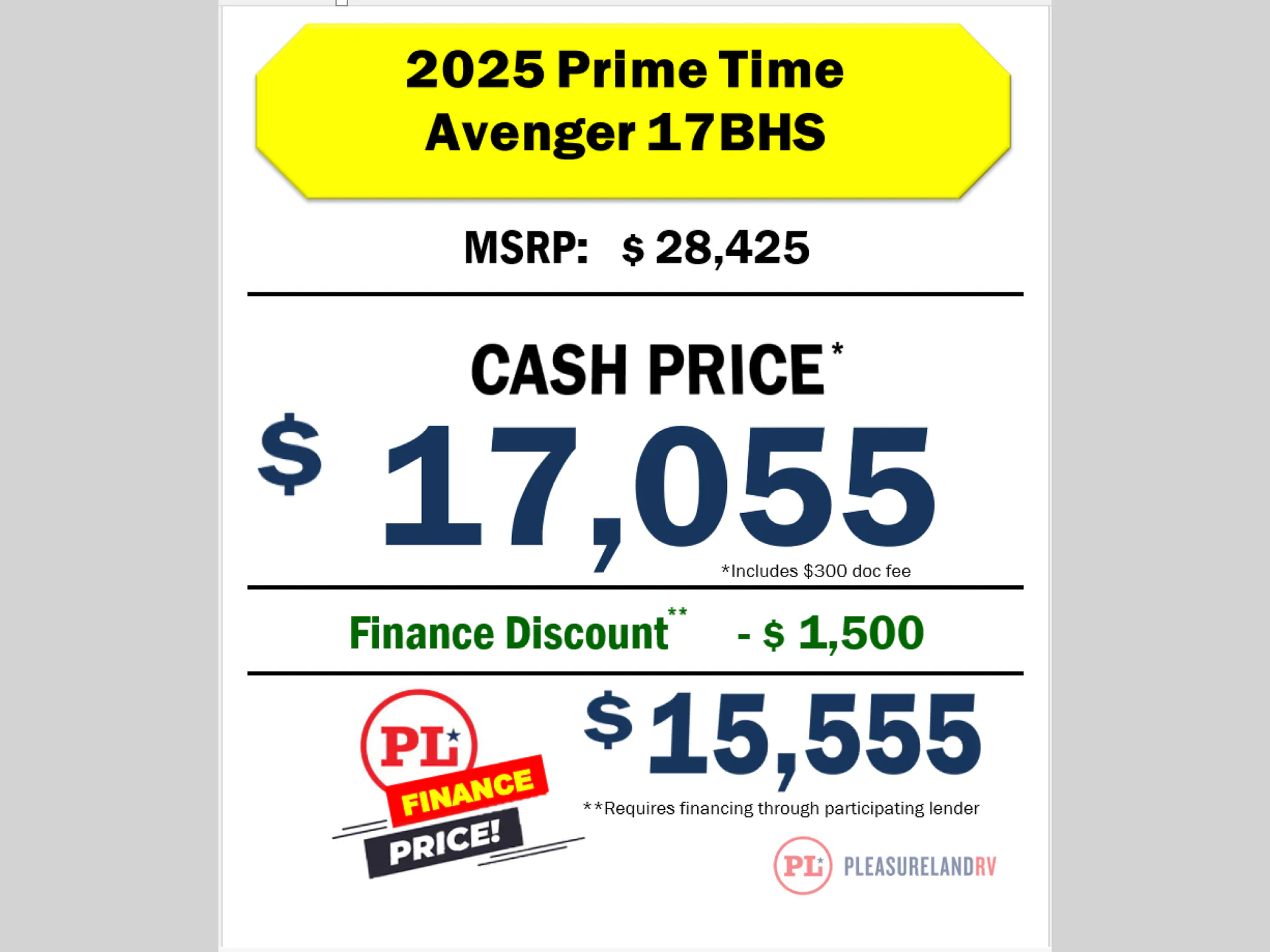 2025 Prime Time Avenger LT 17BHS - Photo 4