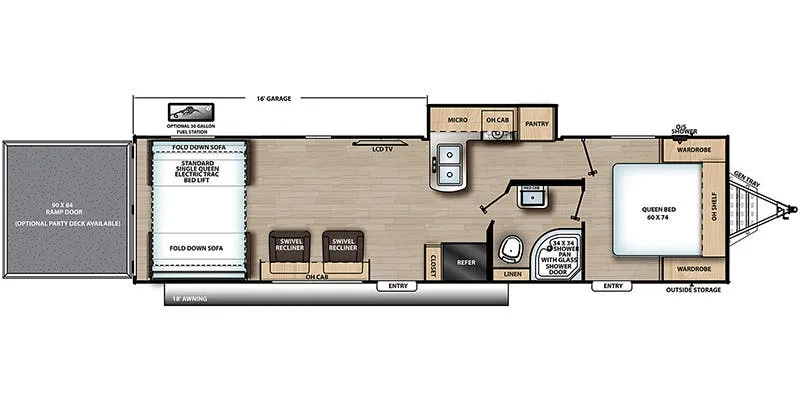 Coachmen Catalina Trail Blazer 30THS floor plan