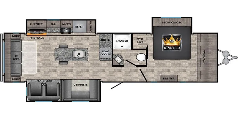 CrossRoads Volante VL34RE floor plan