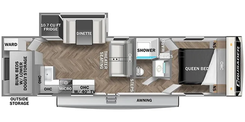 Prime Time Crusader 270BH floor plan