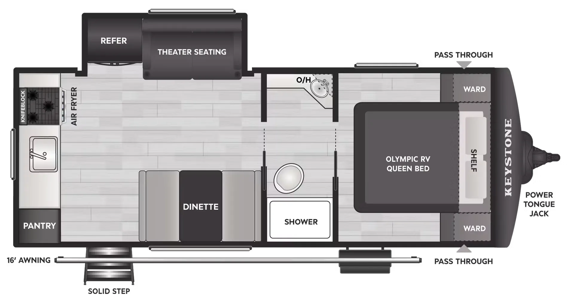 2027 Keystone Springdale 2120RKS 2120RKSWE - Floor plan