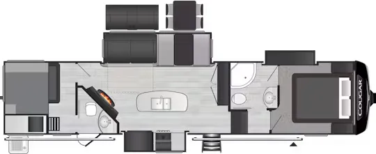 Keystone Cougar 364BHL floor plan