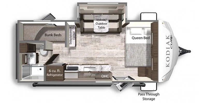 Dutchmen Kodiak Cub 198BH floor plan