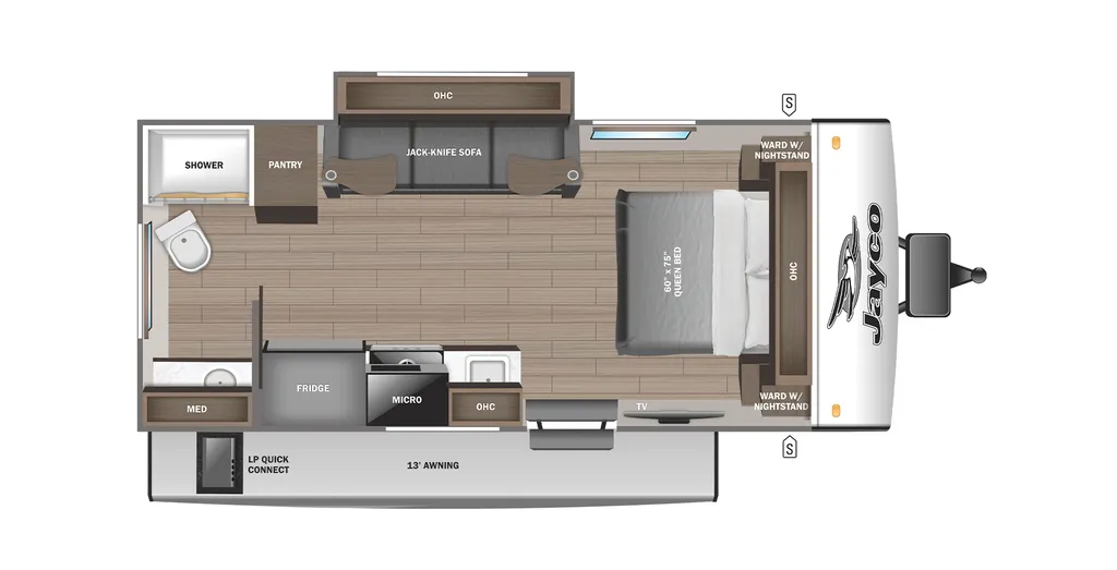 2026 Jayco Jay Feather Air 18FBS floor plan