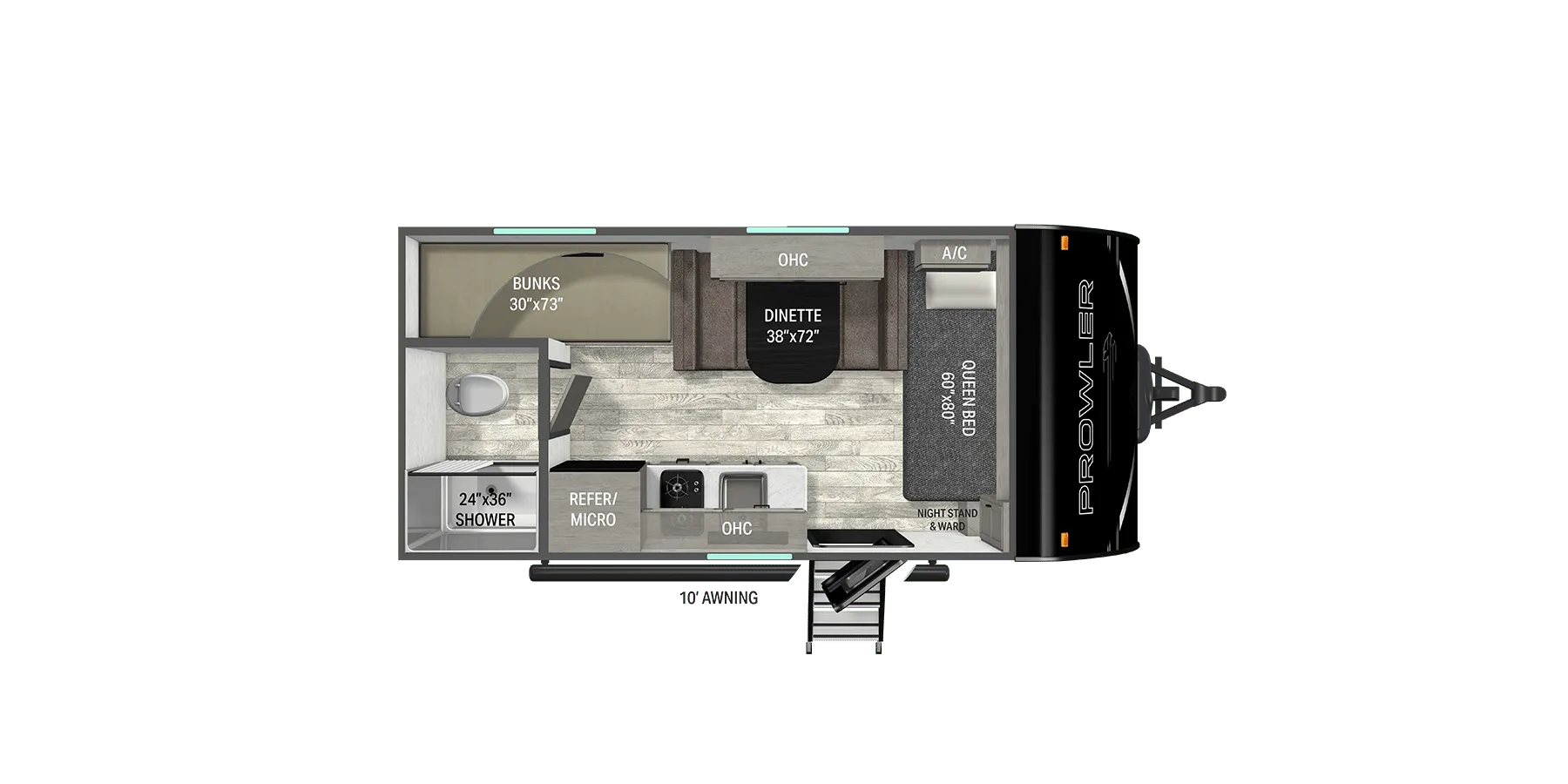 2026 Heartland Prowler 1700BH - Floor plan