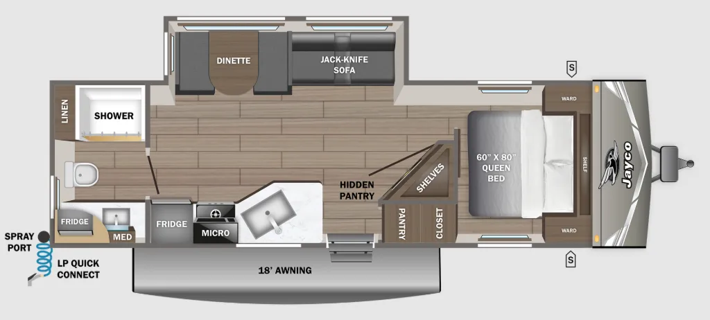 2027 Jayco Jay Flight 265MWS floor plan