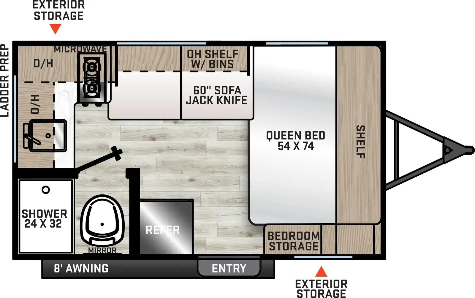 Coachmen Catalina Summit Series 7 134RKX floor plan