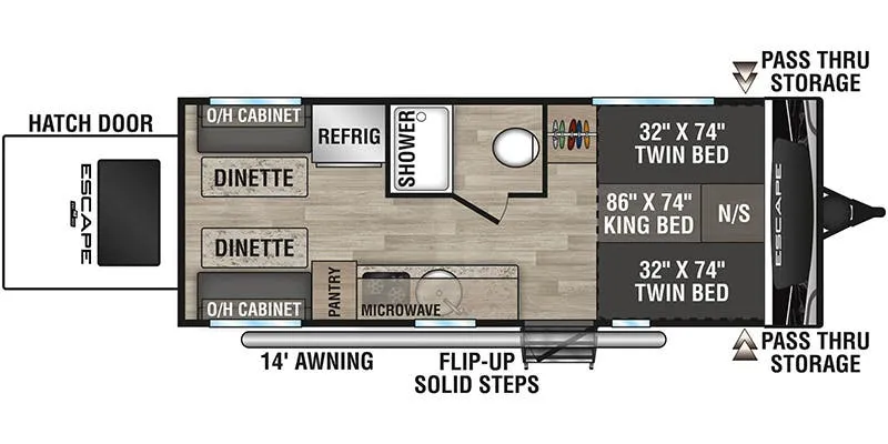 K-Z Escape E20 Hatch floor plan