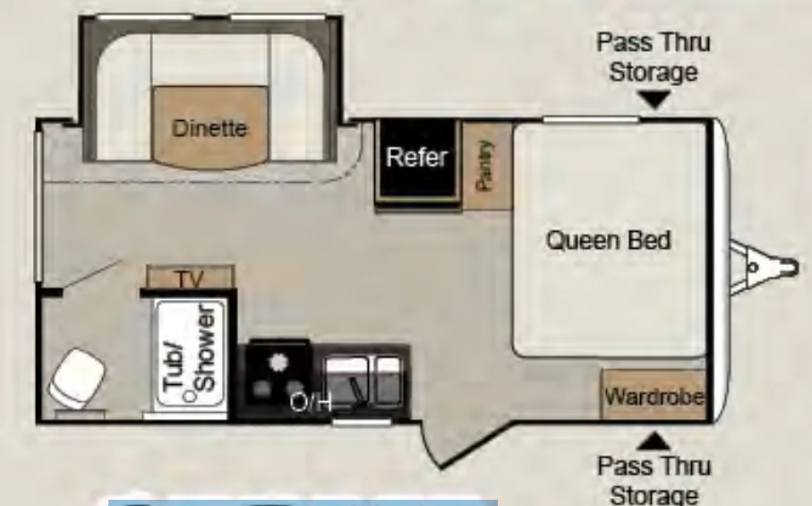 Keystone Passport Express 153ML floor plan