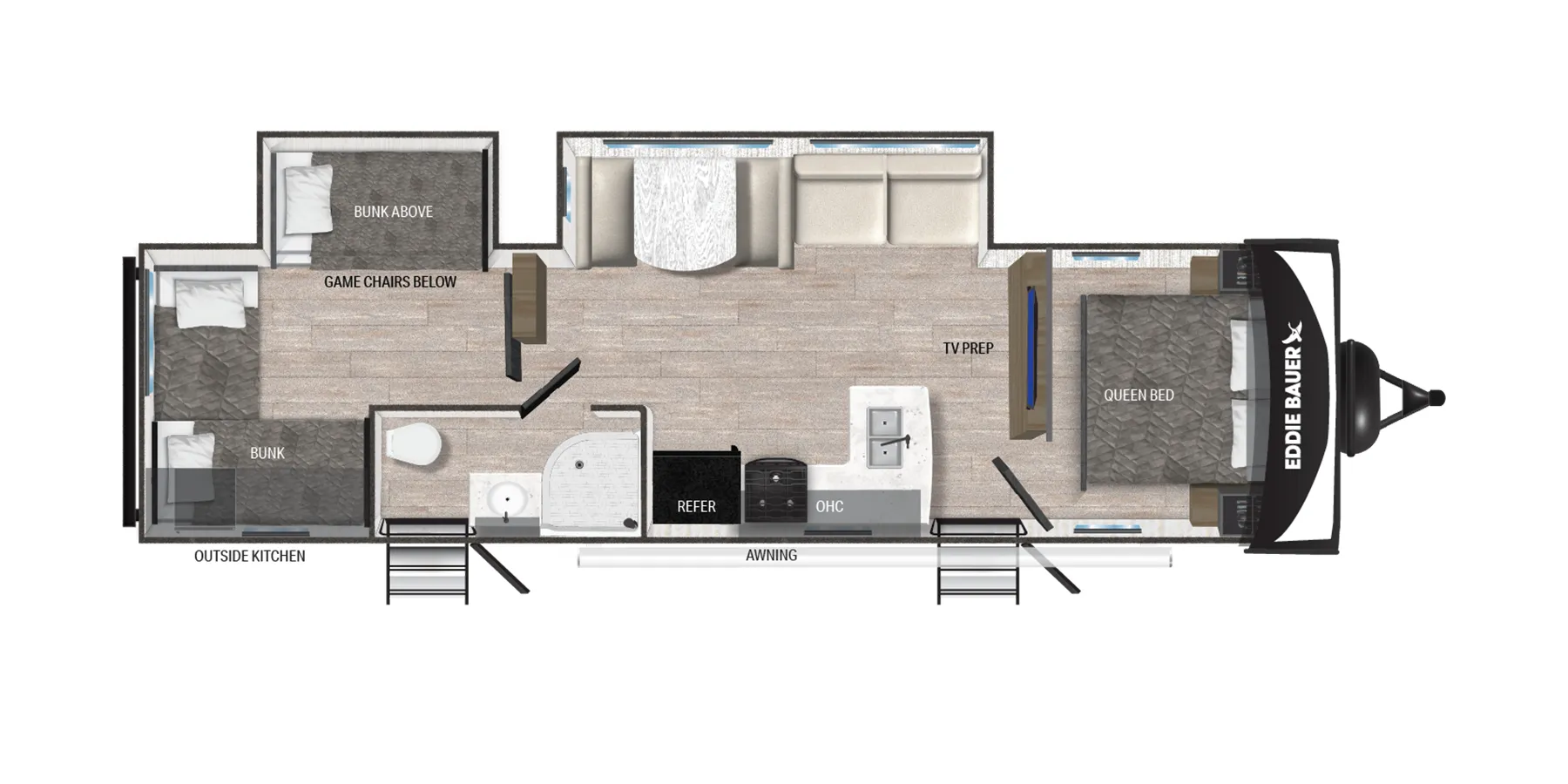 Heartland Eddie Bauer 320BH floor plan