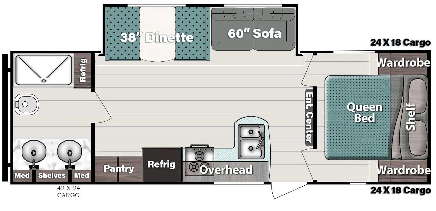 Gulf Stream Innsbruck Lite Ultra-Lite 257RB floor plan