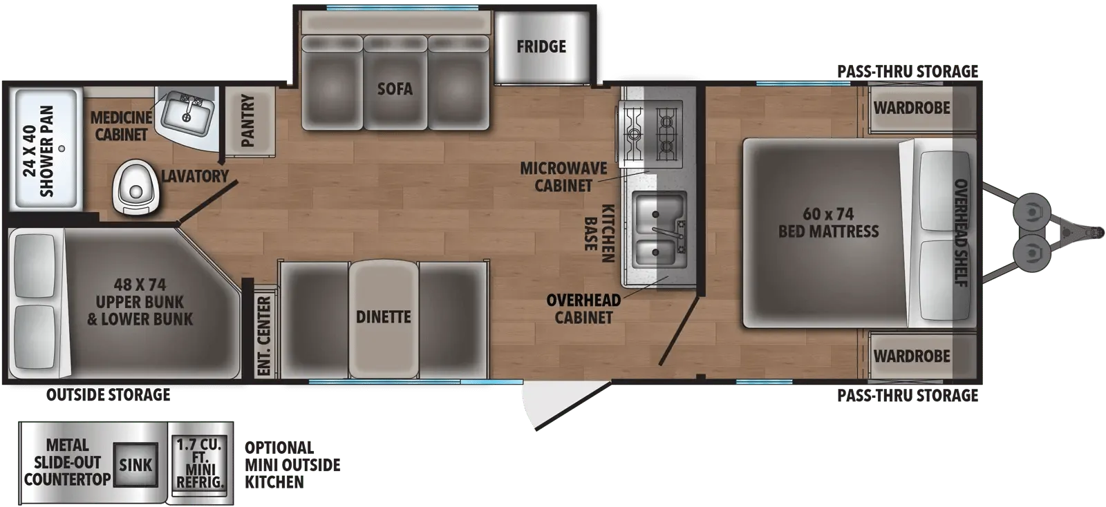 Shasta Shasta 25RS floor plan