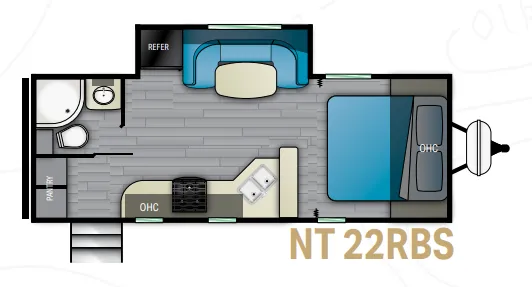 Heartland North Trail 22RBS floor plan