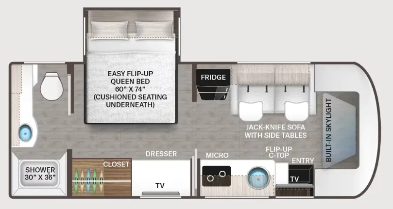 Thor Motor Coach Compass AWD 24JG floor plan