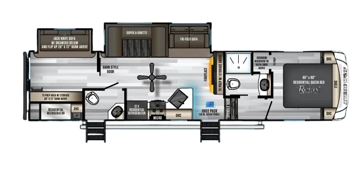 2022 Forest River Cherokee Arctic Wolf 321BH - Floor plan