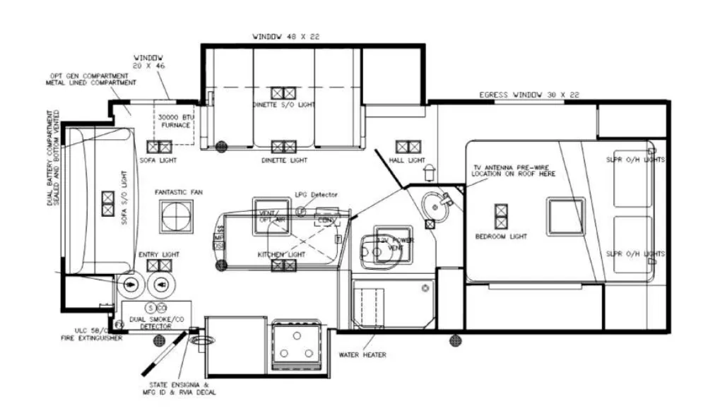 Adventurer Eagle Cap 1165 floor plan
