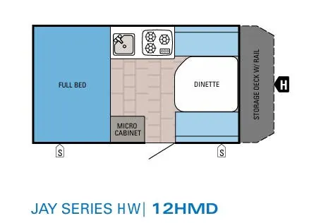 Jayco Jay Series Hardwall 12HMD floor plan