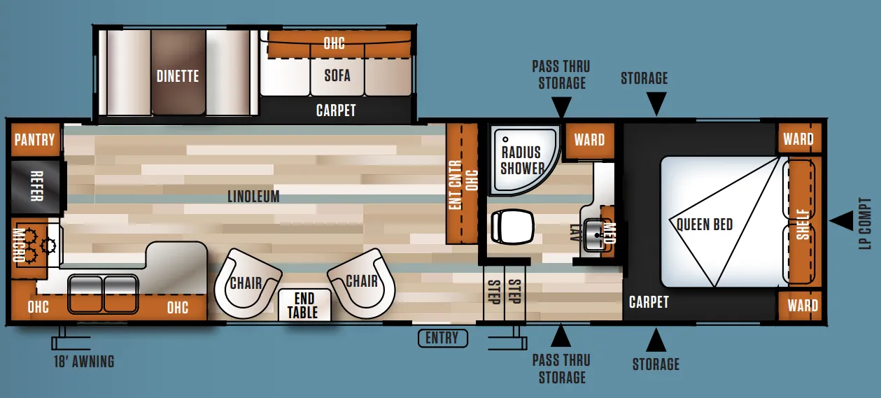 Forest River Salem 29RKSS floor plan