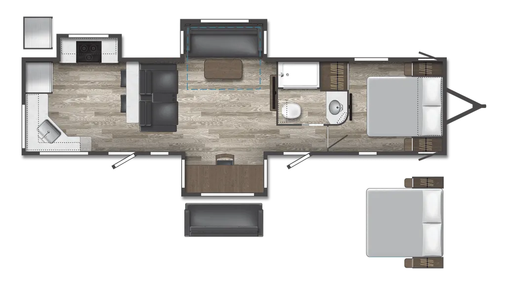 2024 Winnebago Voyage 3438RK floor plan