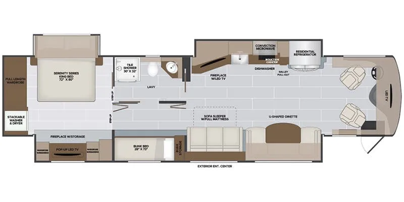 2026 Holiday Rambler Armada 40P - Floor plan
