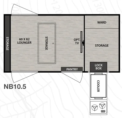 Forest River No Boundaries NB10.5 floor plan