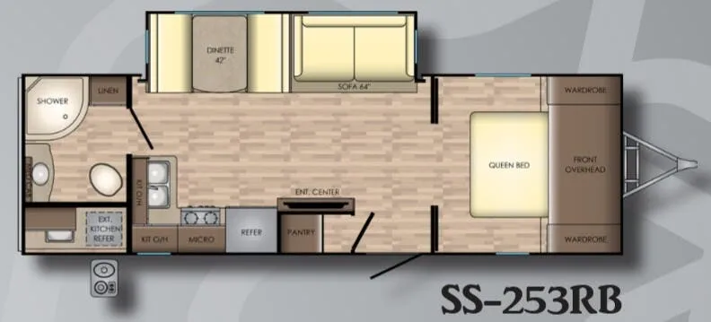 CrossRoads Sunset Trail Super Lite 253RB floor plan