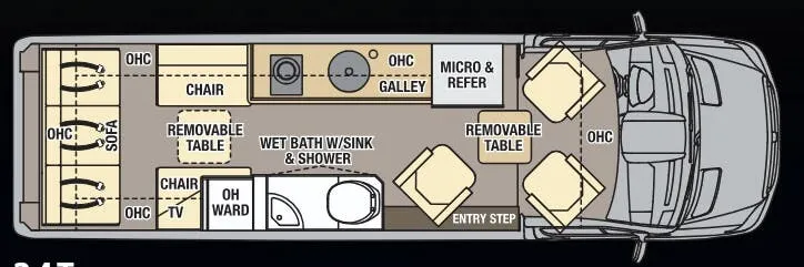 Coachmen Galleria 24T floor plan