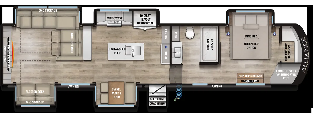 2026 Alliance RV Paradigm 375RD - Floor plan