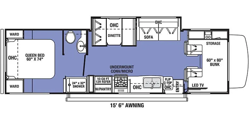 Forest River Forester 2851SLE floor plan