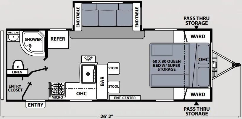 2023 Coachmen Apex Ultra-Lite 211RBS - Floor plan